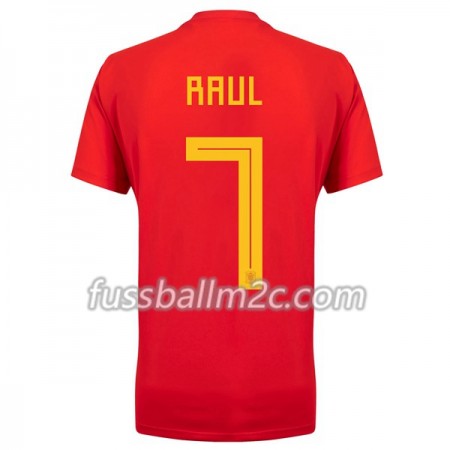 Fußballtrikots Spanien Raul 7 Heim Trikotsatz WM 2018